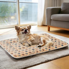 Washable Dog Crate Pad 23x18in Reversible Fleece Pet Mat Small Medium Large Dogs