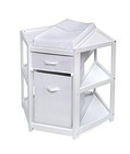  Corner Baby Changing Table - Space-saving Diaper Changing Station For White