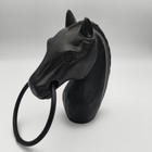 Vintage Cast Iron Horse Head Hitching Post W ring Fence Top Topper Finial 8 