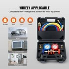 R134-a R22 R12 R502 Refrigeration Manifold Gauge Set For Ac hvac Hose System