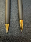 Vintage Papermate Pen   Mechanical Pencil Set Black And Gold