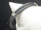 Sterling Silver Circle Pendant Cuff Bracelet 8 0    fmu355