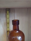 Antique 10   Amber Abilena Cathartic Water Bottle 