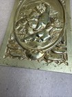 Antique German Heavy Brass Neptune Cherubs Frolicking Water Fish Notepad Holder