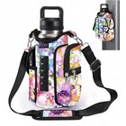 Magnetic Gym Bag Water Bottle Carrier Holder With Phone Neoprene Color-flower