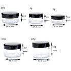 5 Gram Sample Containers With Lids  50pcs Mini Makeup Containers  Empty Plastic