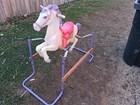 Vintage Silver Wind Rocking Horse