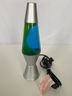 Lava The Original Lava Lamp 11 5 In Yellow Wax Blue Liquid Silver Base