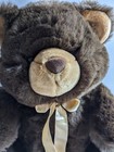 Vintage Teddy Bear 15 Inches Dark Brown Plush Stuffed Animal 1989 Excellent Cond