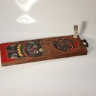 Vintage Japanese Wood Sign Kanban Black Cat Maneki Neko Sincerity Showa Era