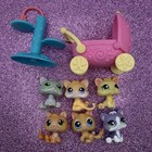 Hasbro Lps Littlest Pet Shop Lot 6 Kittens Accs  47  86  88  114  1649  2033
