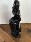 Vintage 1975 Black Hawaii Warrior Drummer 12  Figurine Statue A Hip Original 75