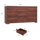 3 Color Wooden Dresser With 9 Drawers Large Chest Storage Dresser For Bedroom