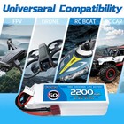 2200mah Lipo Battery For Car Boat Rc Fpv Drone Helicopter Airplane Batteries New