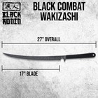 Black Ronin Black Combat Wakizashi Sword   Injection Molded Sheath   Length 27 