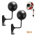 2pcs Motorcycle Helmet Holder Hook Jacket Bag Display Rack Wall Mount Hanger