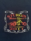 Sturgis Motor Classic South Dakota 2011 Navy Blue T Shirt Men s L Oldest Biggest