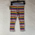 Tucker   Tate Rainbow Striped Sweater Woven Knit Leggings 4 Nwt 5150
