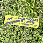 Repent Halley s Comet Bumper Sticker - 1985 1986 Stranger Things Vinyl Decal 80s