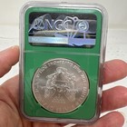 2019 Ase American Silver Eagle  1 Ngc Ms69 - Green Core From Us Mint Sealed Box