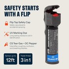 Mace Pepper Spray - 3-in-1 Formula Max Police Strength Oc With Tear Gas   Uv Dye