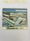 Ozark Air Lines System Timetable Schedule Lot - 1982-1986 - Tags - Desk Calendar