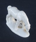 Vintage Porcelain Small White Horse Figurine