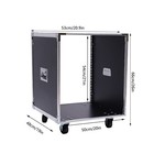 12u Rolling Network Server Data Cabinet Equipment Rack Cabinet Built-in Handles
