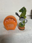 Vintage Florida Souvenir Orange Coaster Set And Seahorse Bottle can Opener