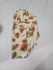 Set Of 8 Autumn Foliage Cloth Napkins Fall Leaves Acorns 19 x19 -no Tags 