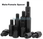 25 50 100pcs Black Plastic Nylon Hex Column Standoff Support Spacer Screw Nut M3