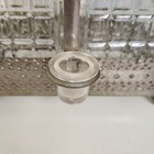 Vintage Clear Glass Decanter Set Of 2 In Metal Caddy With Shot Glass Classy