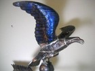 Antique Weathervane Copper Eagle W  Stand Amazing Patina 24  Wingspan