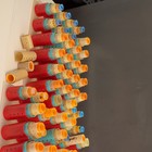 Multicolor Plastic Hair Rollers curlers Lot With Holder Rack