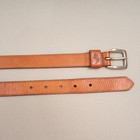 Polo Ralph Lauren Belt Youth Boys 22 Brown Leather Silver Buckle Pony Logo