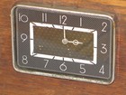 Vintage  Automotive Car 8 Day Desk Clock In Solid Oak Case 