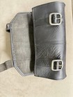 Motorcycle Handlebar Leather Tool Bag