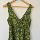 Natural Reflections Activewear Dress Womens Medium Green Floral Forest Fairy