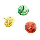 2pcs Wooden Gyro Spinning Top Peg-top Cartoon Multicolor Kids Educational Toys