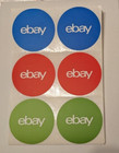 Lot 50 Ebay Branded 3  Round Stickers Red  Blue  Green New