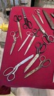 Antique Shears   Scissors     Vintage Sewing Tailor Factory Cutting Tools Lot    usa