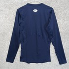 Under Armour Heatgear Shirt Mens Large Blue Compression Long Sleeve Base Tee