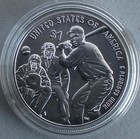 2022 P Bu Negro Leagues Baseball Silver Dollar Commemorative  1 Coin Box And Coa