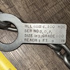 Columbus Mckinnon 9 32    Lifting Chain 2 Leg With Hooks Crane Hoist Spreader 21in