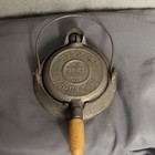 Wagner Sidney  0 Pat Feb 22  1910   7  Waffle Maker Cast Iron Wood Handles