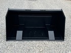 72  High Front Dump Smooth Bucket Attachment Fits Skid Steer Quick Attach