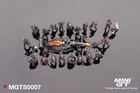 Mini Gt 1 64 Oracle Red Bull Racing Rb18  1 Max V  2022 Pit Crew Set