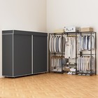 76  Portable Clothes Storage Closet Organizer Wardrobe Rack Shelf Dustproof Home