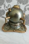 6   Antique Finish Brass Us Navy Mark V Scuba Diving Diver Helmet D  cor Item