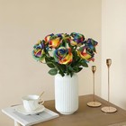12 Pcs Artificial Silk Roses Multi-color Flowers Home Decor Weddings Events New